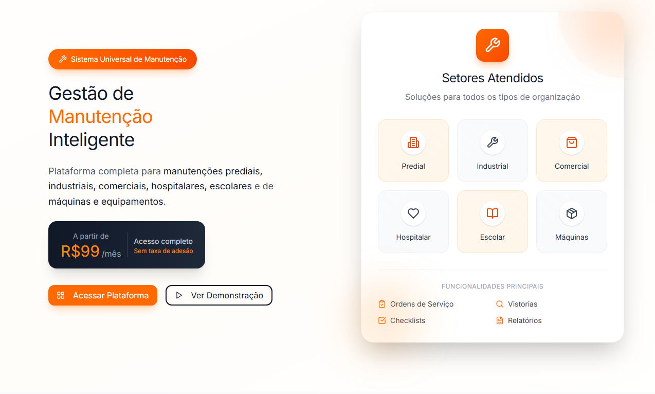 Capa App Manutenção
