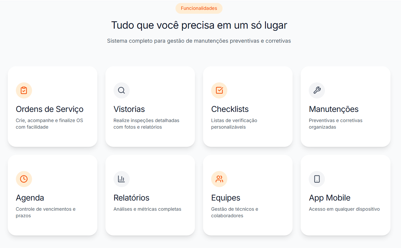 Funcionalidades do Sistema